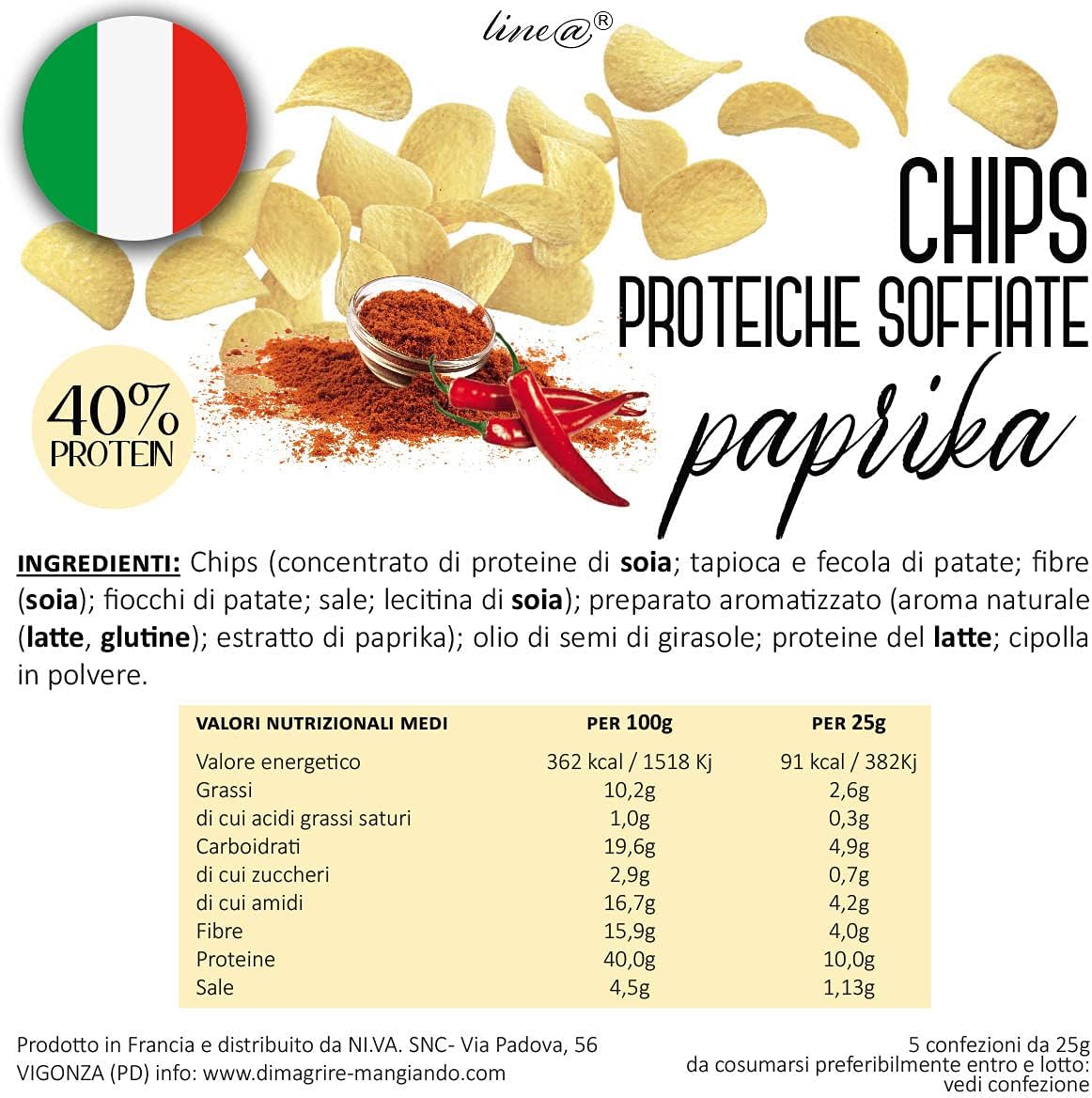 Chips alla Paprika (5 confezioni)