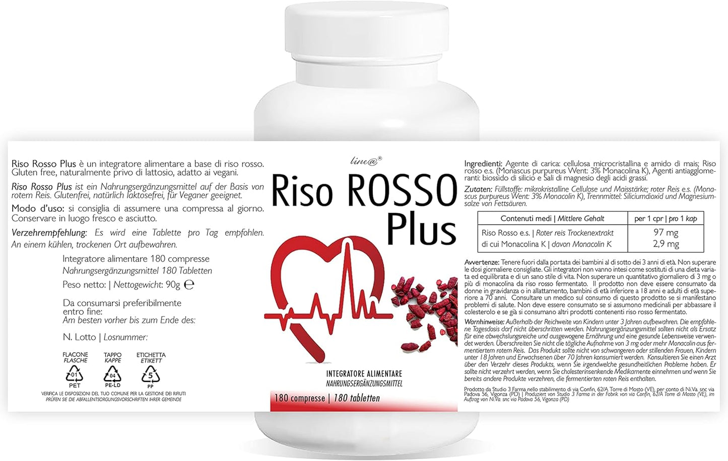 Riso Rosso Plus (180 compresse)