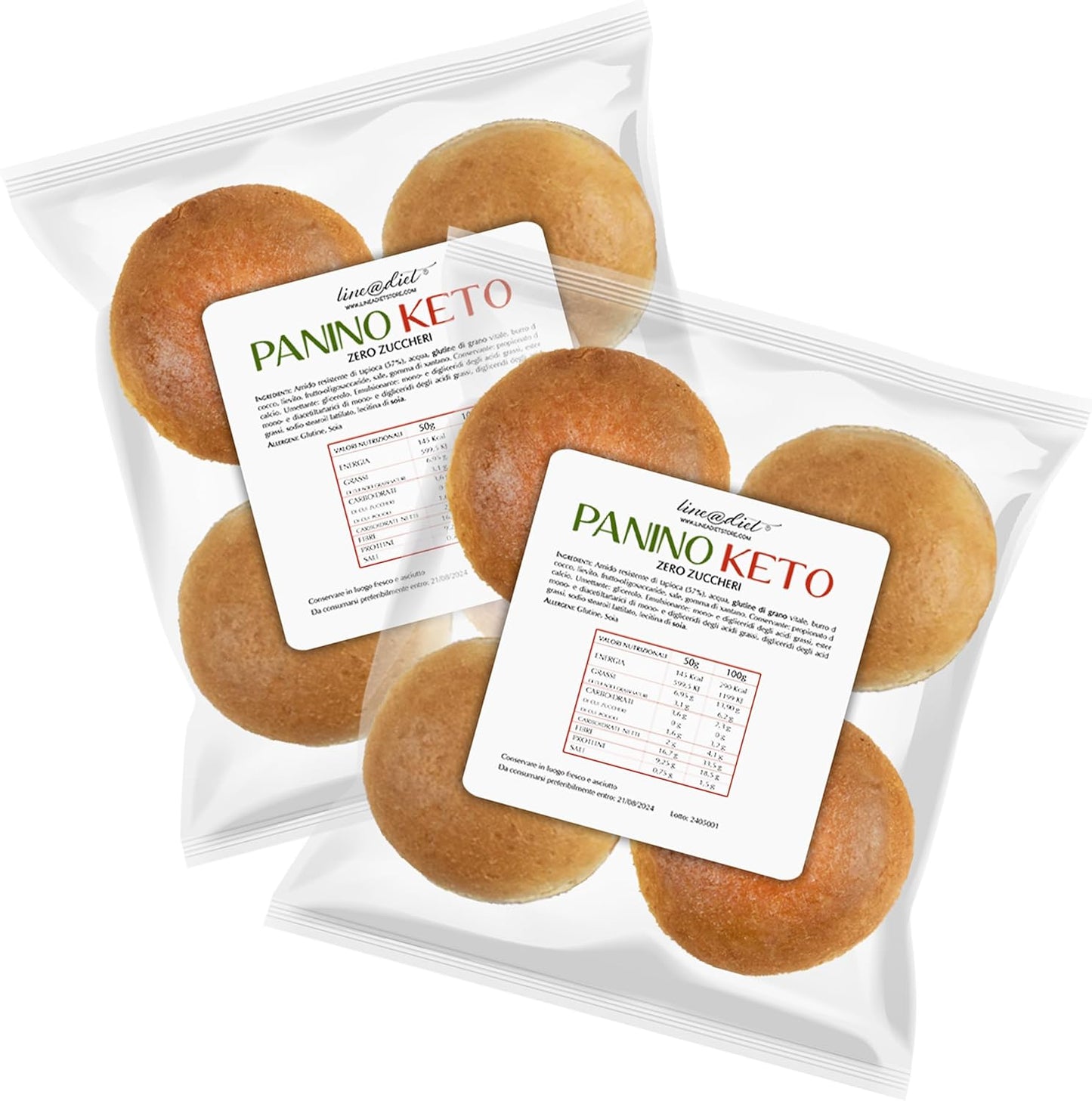 KETO Panino Bianco (8 panini)
