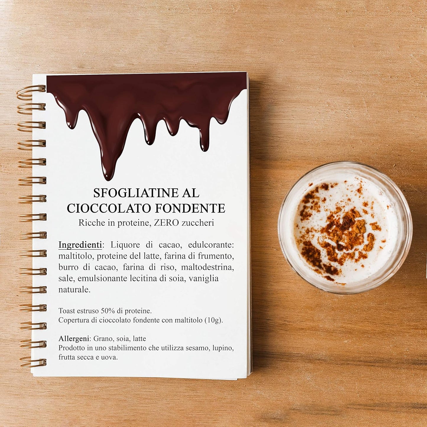 Sfogliatina ricoperta di Cioccolato Fondente (10 sfogliatine)