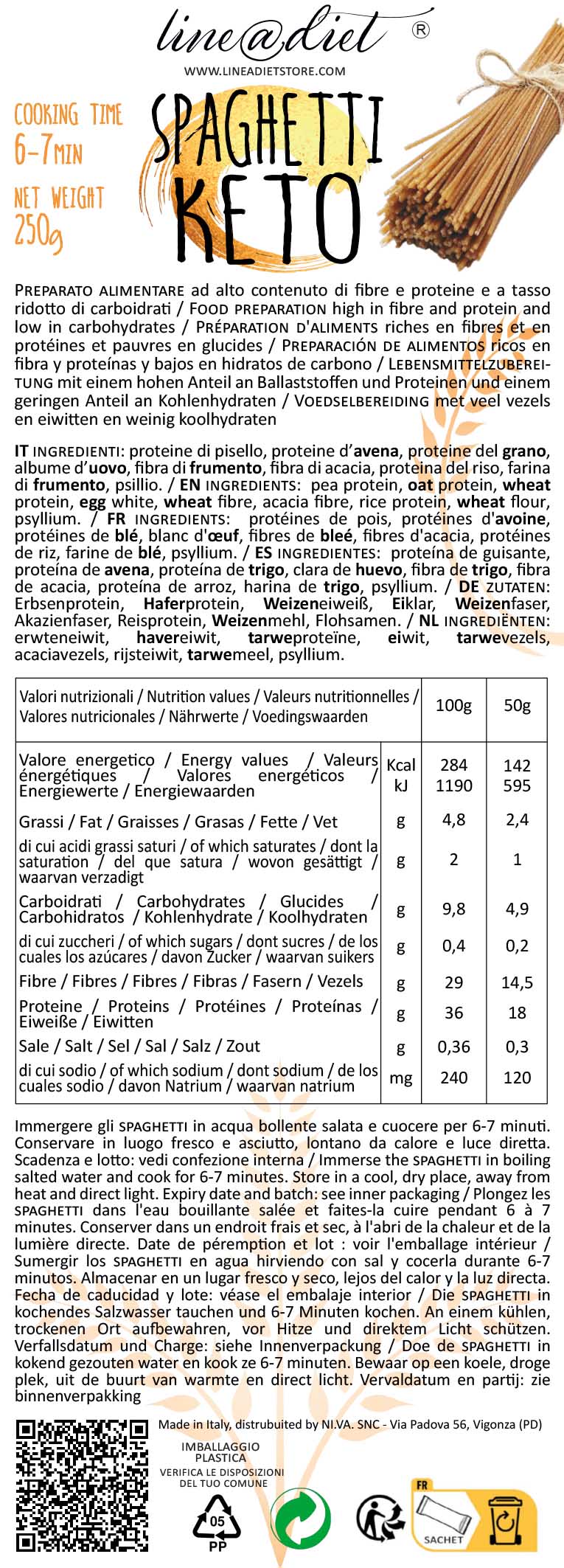 Spaghetti Keto 250g