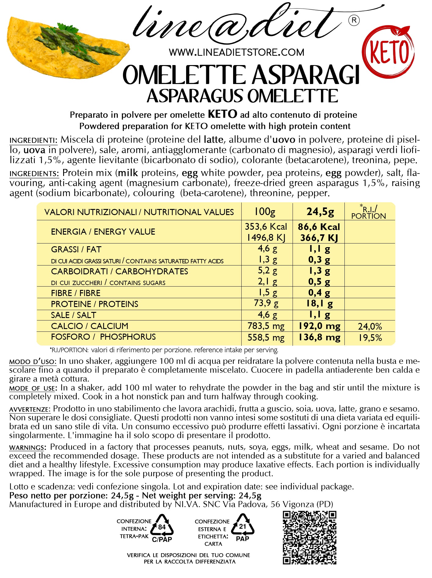 Omelette agli Asparagi