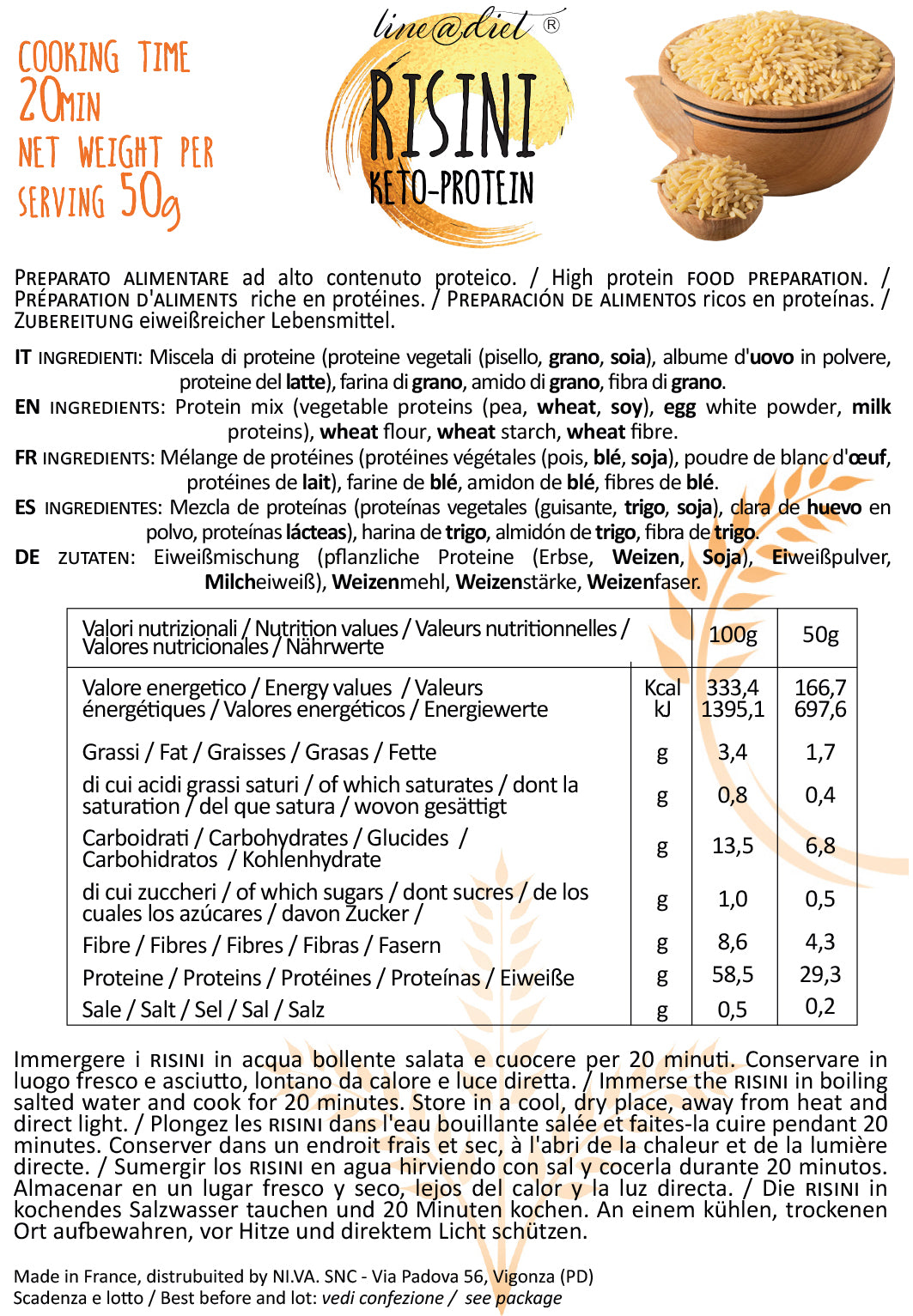 Riso Iperproteico (7 porzioni)