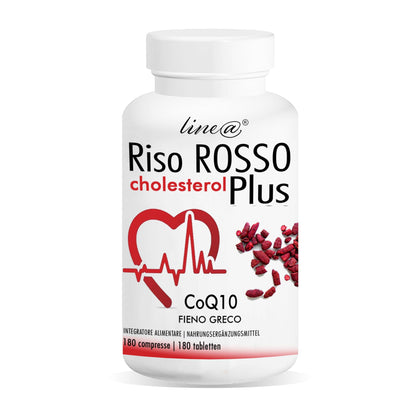 RISO ROSSO Plus + CoQ10 + Fieno Greco (180 compresse)