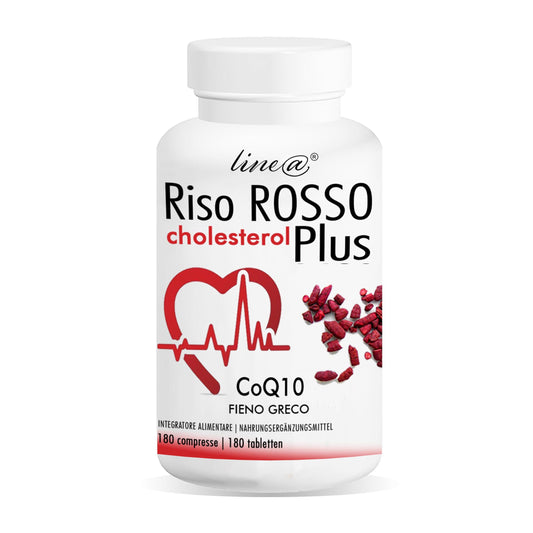 RISO ROSSO Plus + CoQ10 + Fieno Greco (180 compresse)