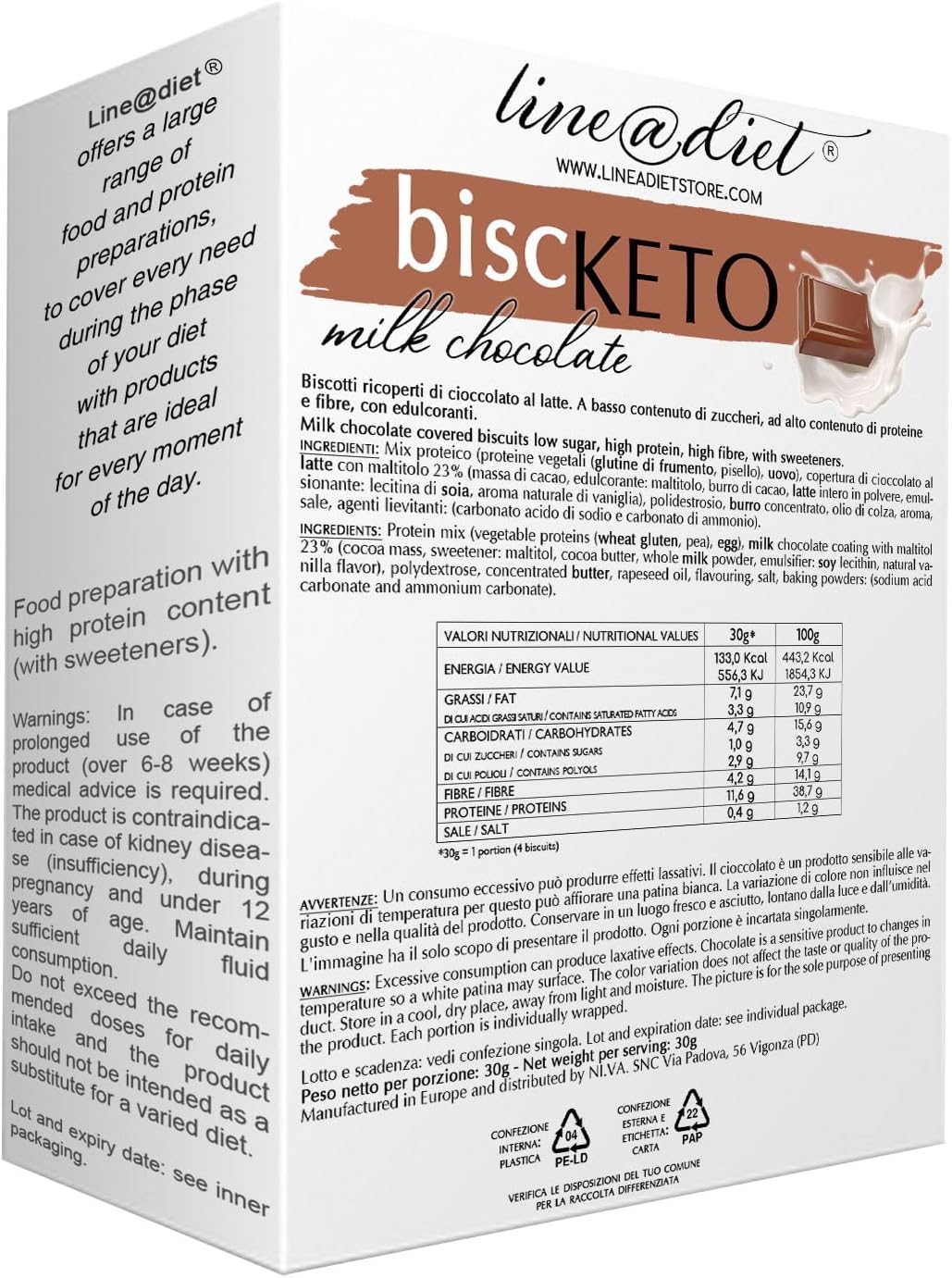Biscotti Biscketo al Cioccolato al Latte (7 monoporzioni)