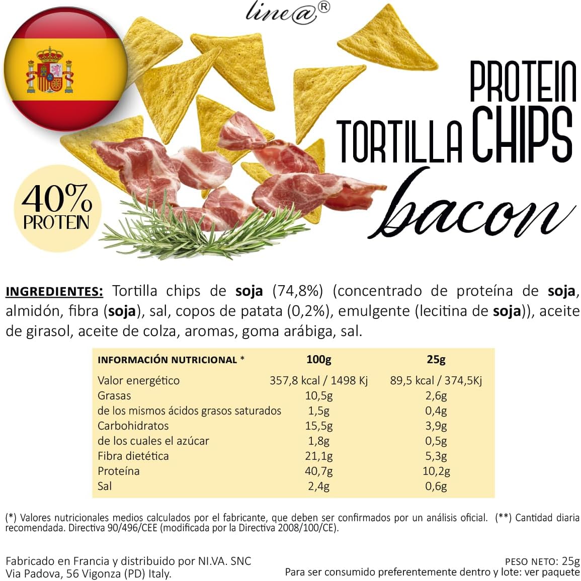 Chips Tortillas al Bacon (5 confezioni)