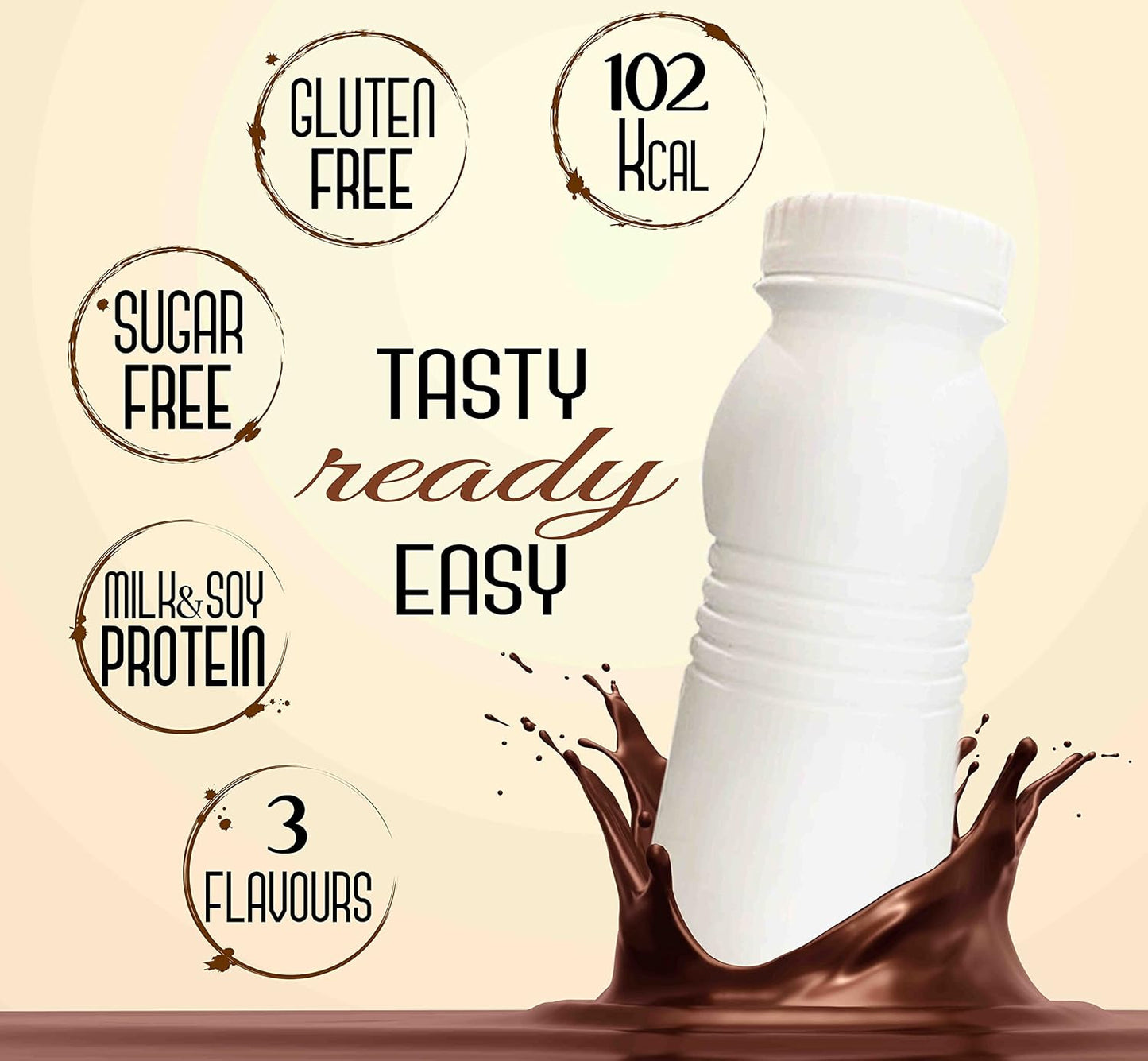 4 Protein Shake Ready to drink al Cioccolato