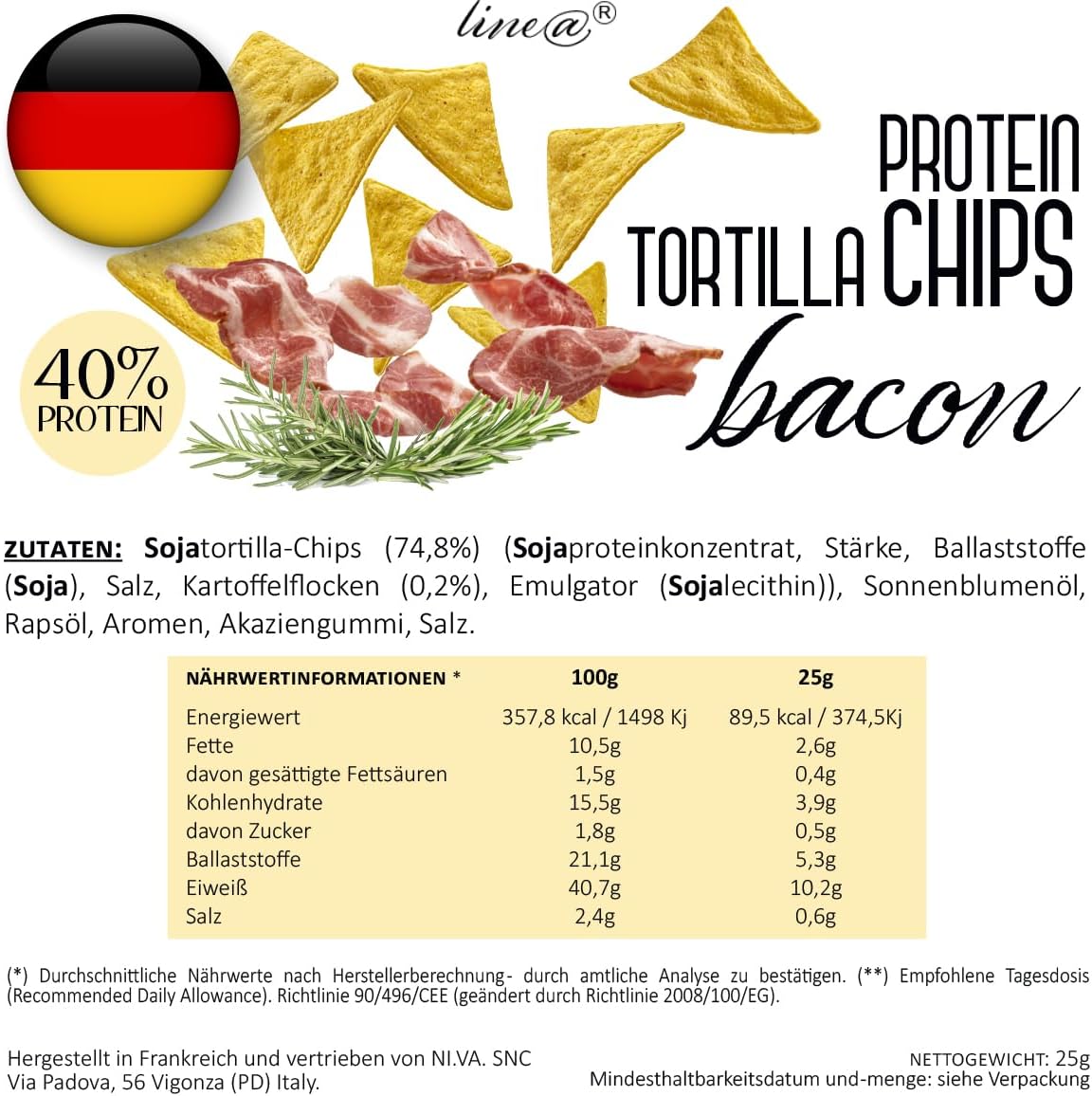 Chips Tortillas al Bacon (5 confezioni)