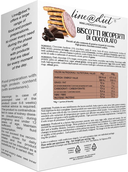 Biscotti Proteici ricoperti di Cioccolato (7 porzioni)
