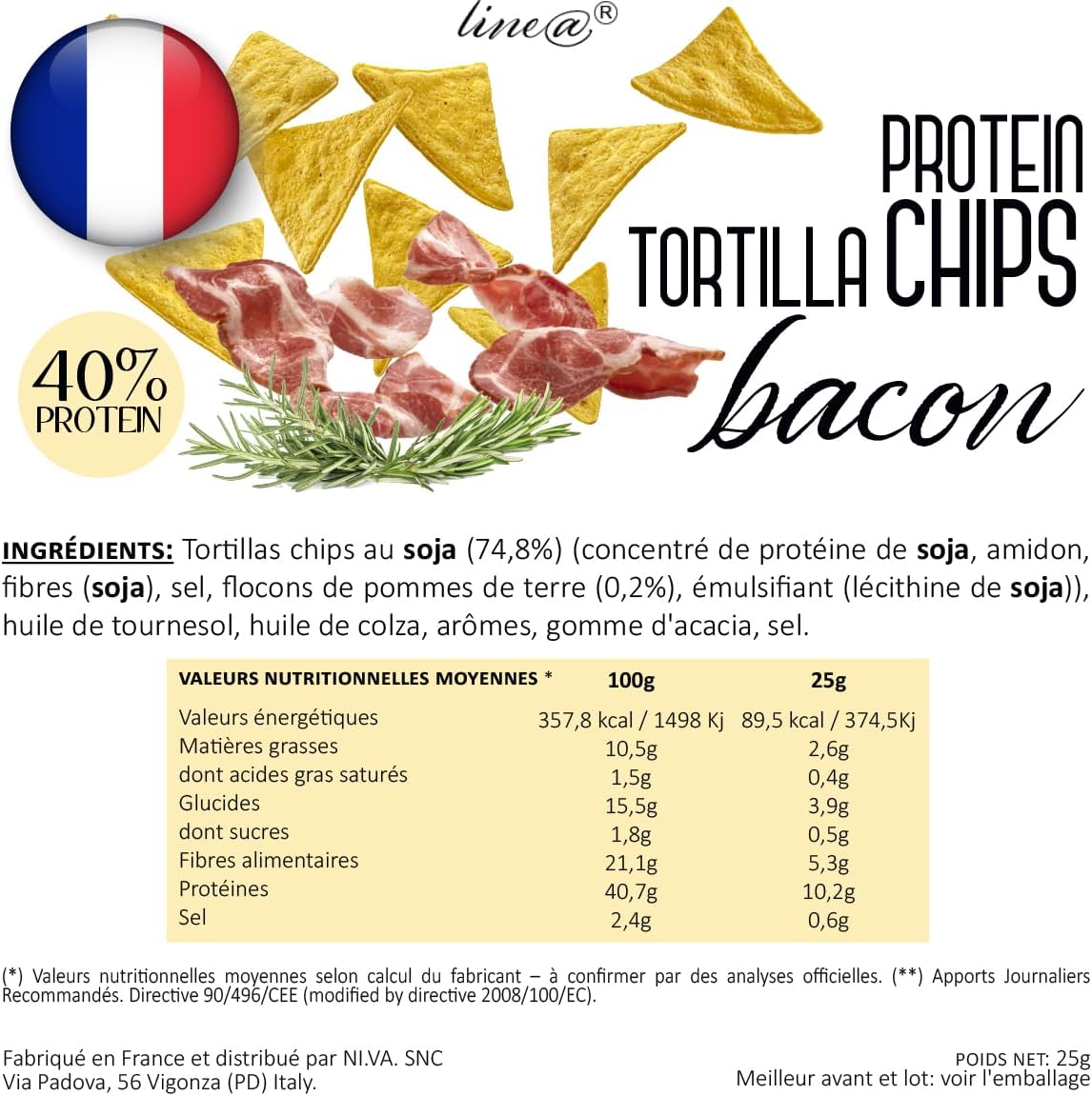 Chips Tortillas al Bacon (5 confezioni)