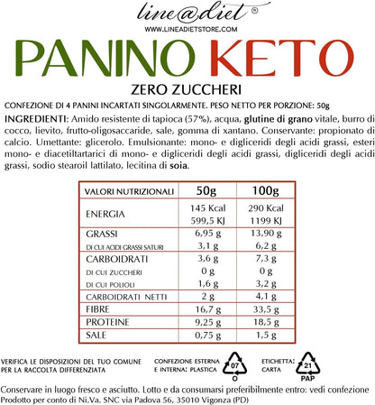 KETO Panino Bianco (8 panini)