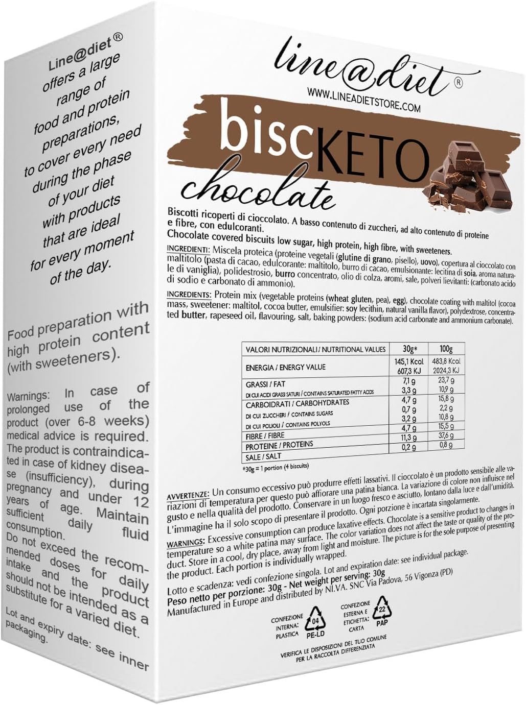 Biscotti Biscketo al Cioccolato (7 monoporzioni)