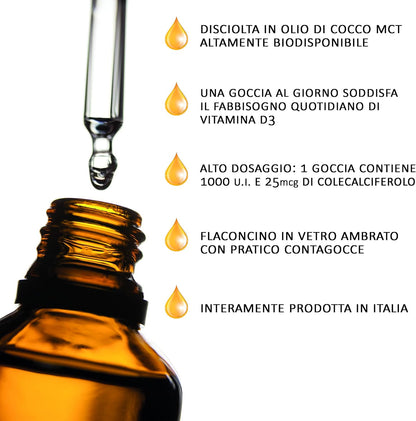 Vitamina D3 in gocce (1 anno)