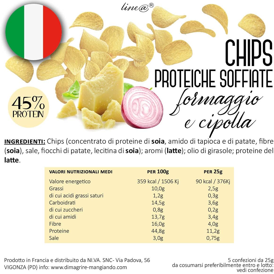Chips al Formaggio e Cipolla (5 confezioni)