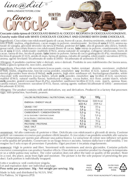 Linea Crock al Cioccolato Fondente e Cocco (5 pezzi)