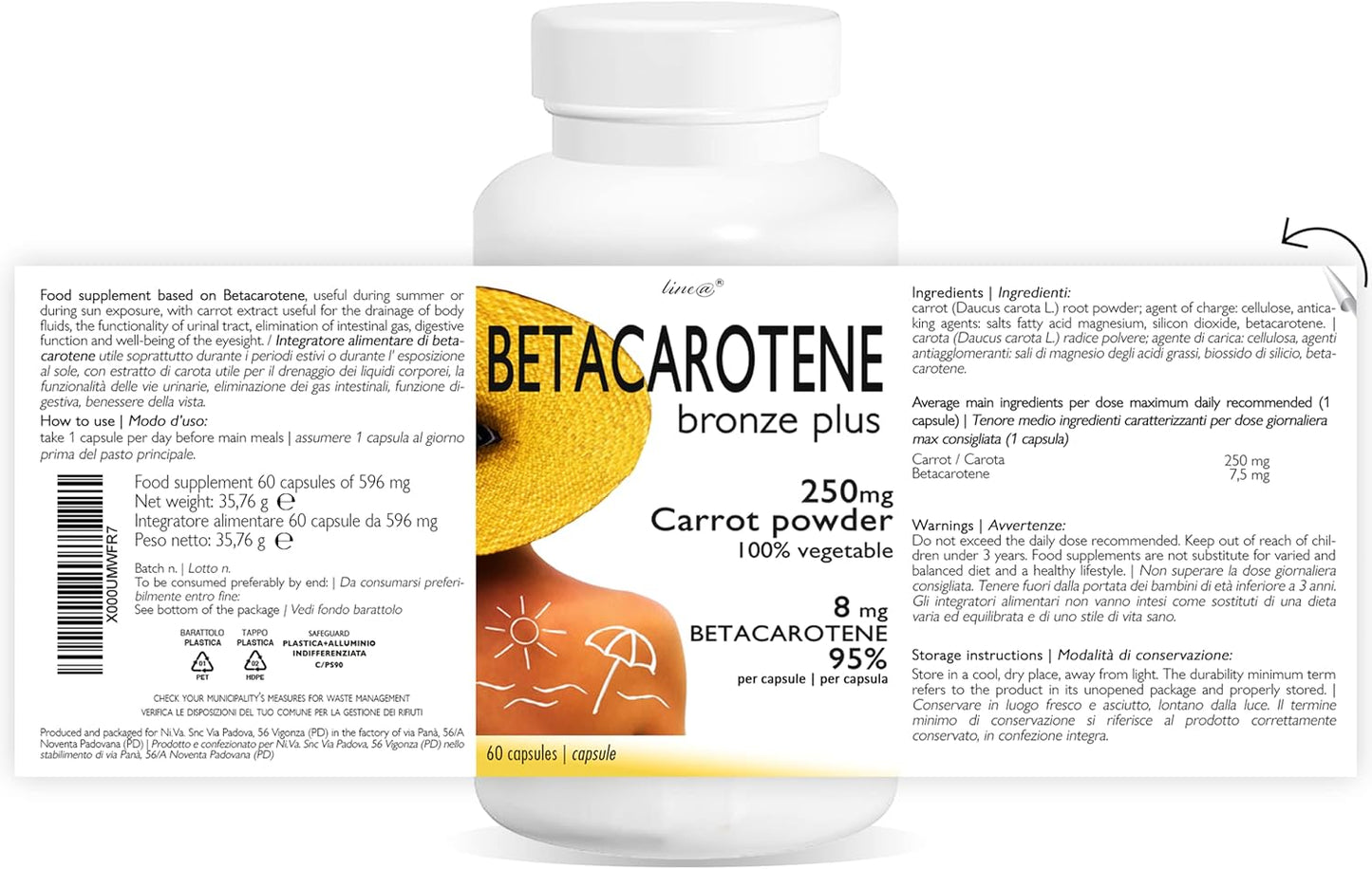 BETACAROTENE bronze plus (60 capsule)