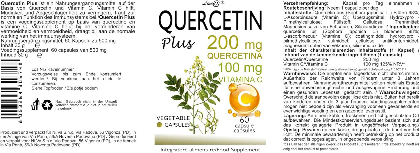 QUERCETIN Plus + VITAMINA C (60 capsule)
