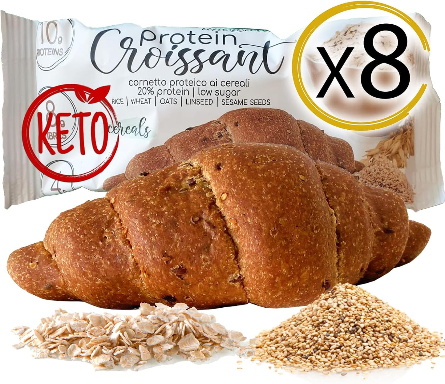 8 Brioche Proteiche ai Cereali