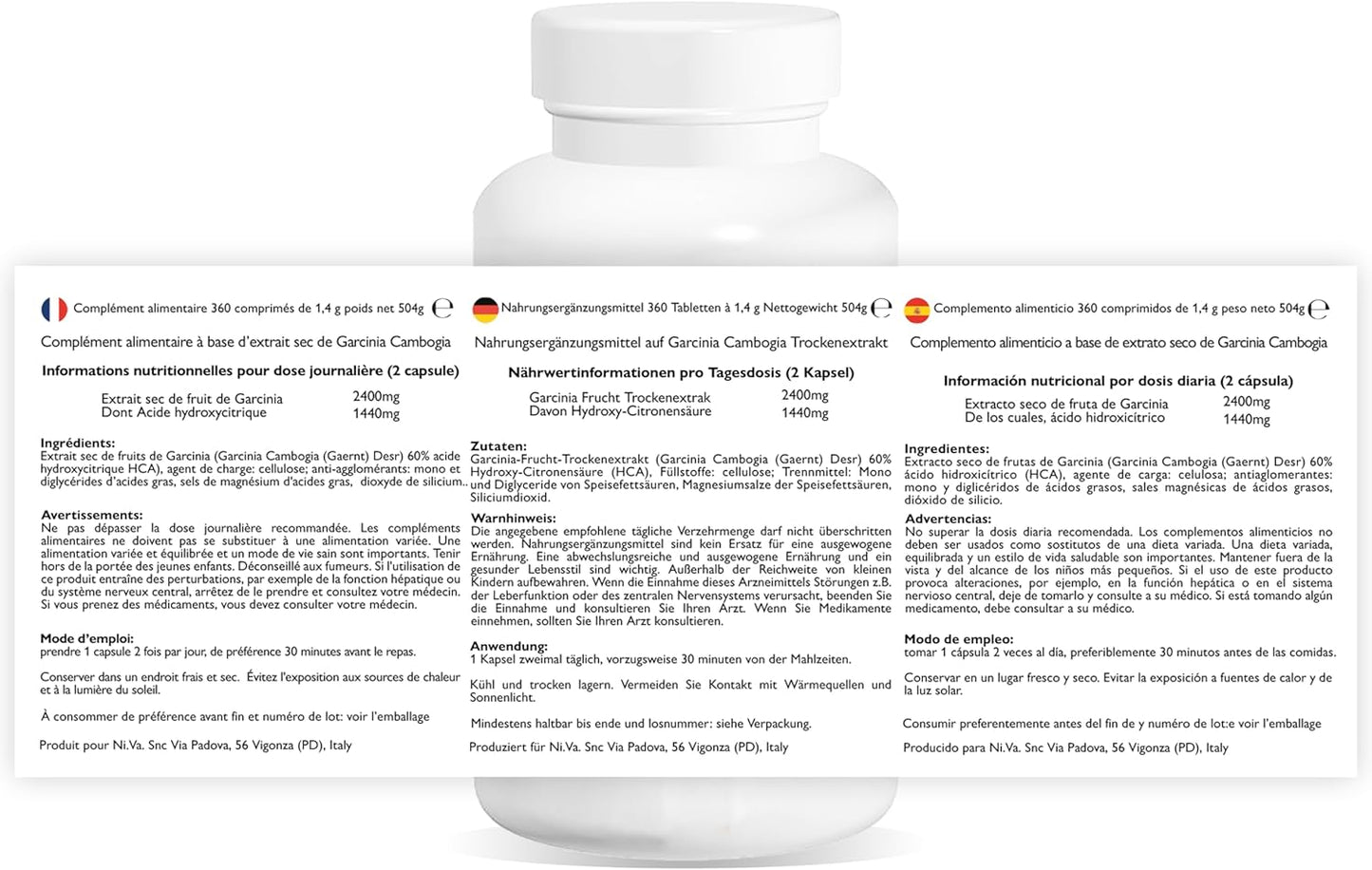 GARCINIA Cambogia EXTRAFORTE (360 compresse)