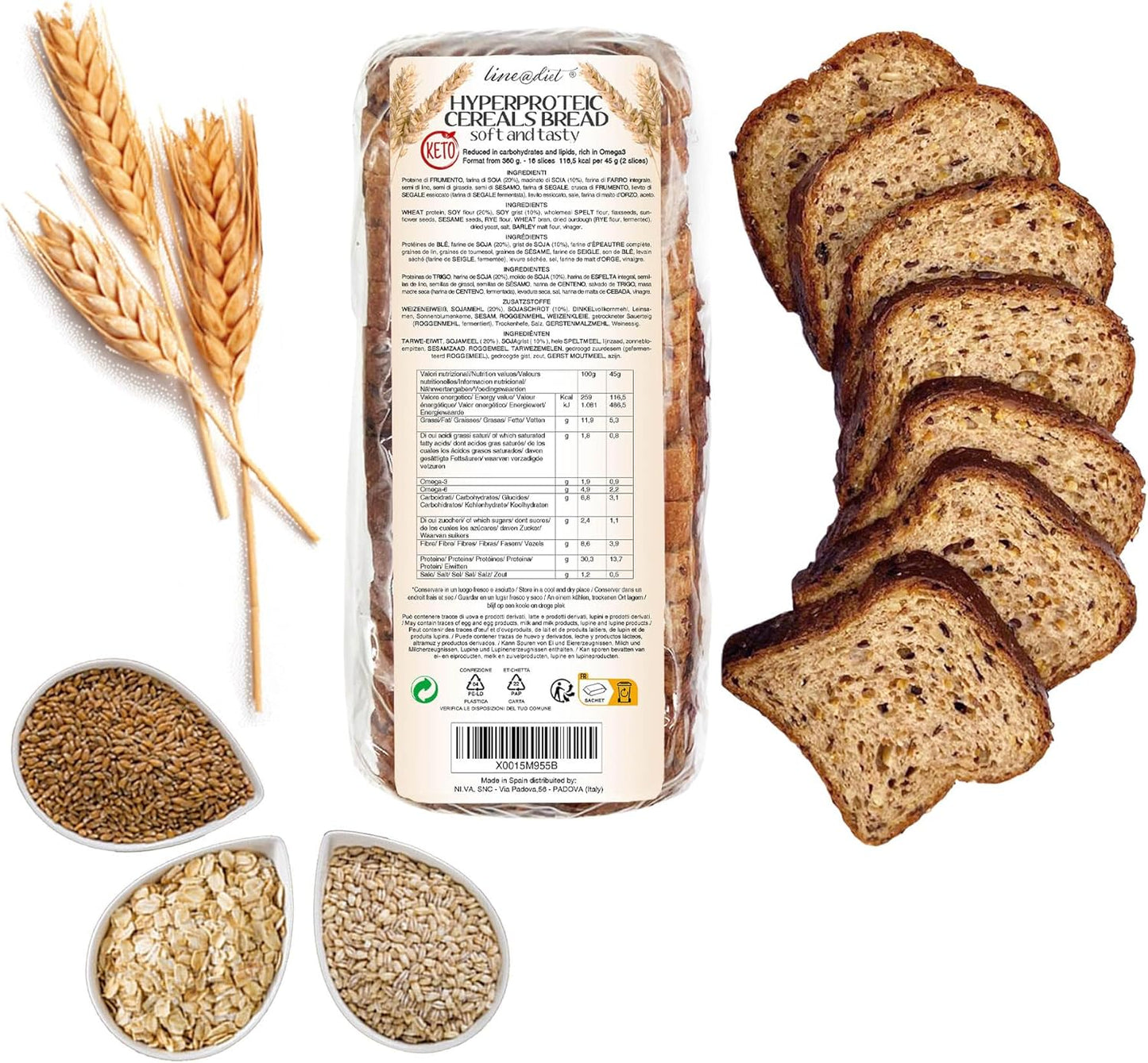 Pane Bauletto KETO 360g