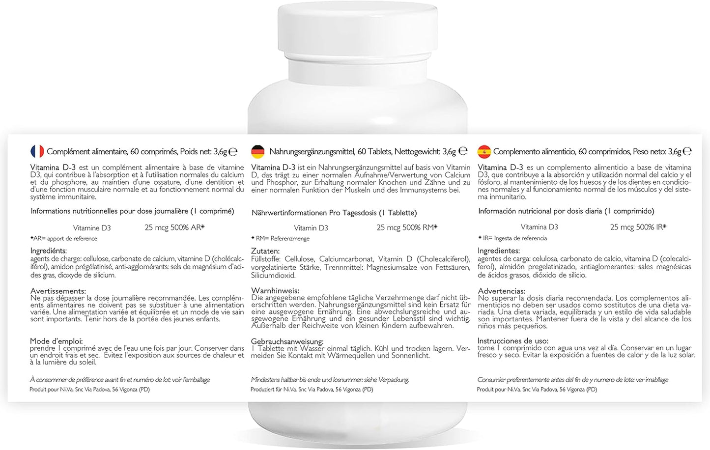 Vitamina D3 (60 compresse)