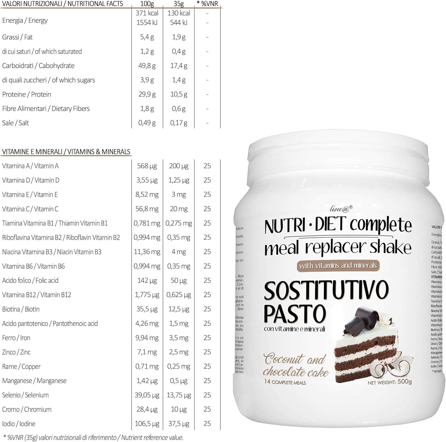 NUTRI DIET COMPLETE gusto Coconut and Chocolate Cake