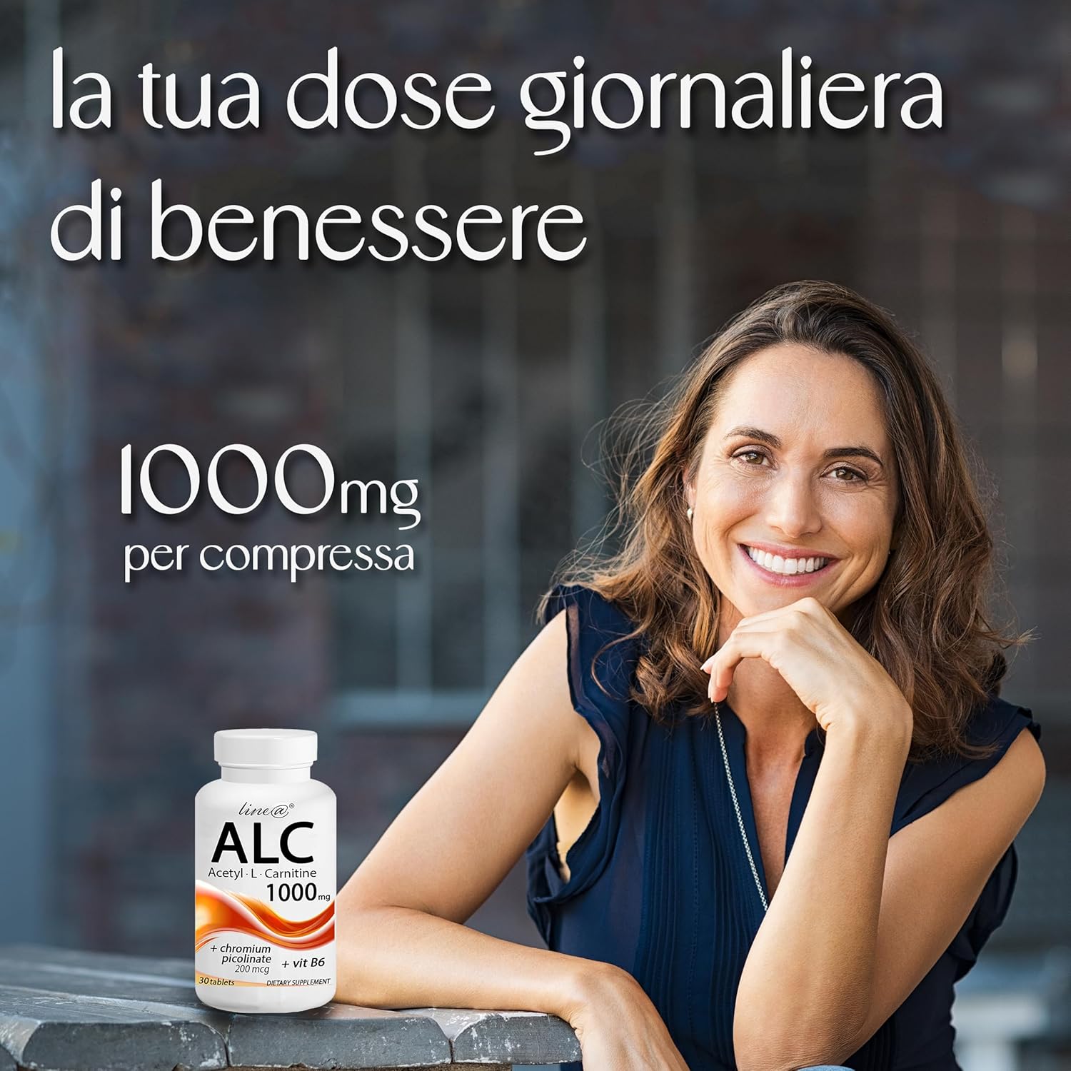 ALC Acetil L-Carnitina + Cromo Picolato 60 compresse - Lineadiet ALC Acetil L-Carnitina + Cromo Picolato 60 compresse - Lineadiet