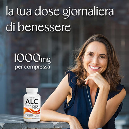 cromo con l carnitina ALC Acetil L-Carnitina + Cromo Picolato 60 compresse
