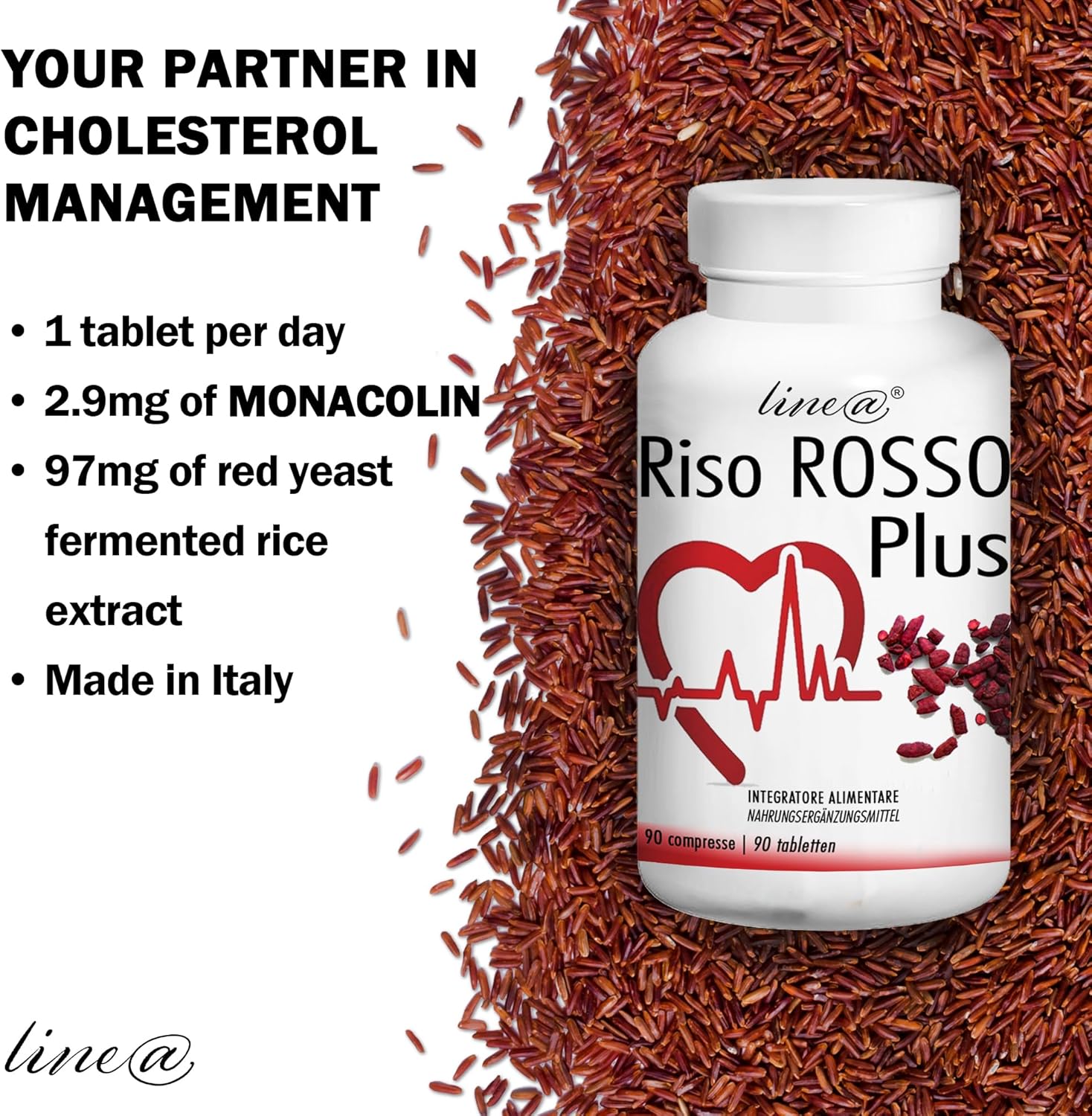 RISO ROSSO PLUS Line@diet | 90 Compresse Per 3 MESI | NUOVA - Foto 7