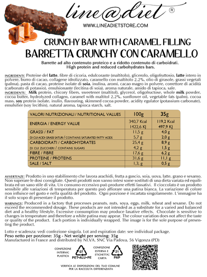 Barretta Proteica Crunchy con Caramello (7 barrette)