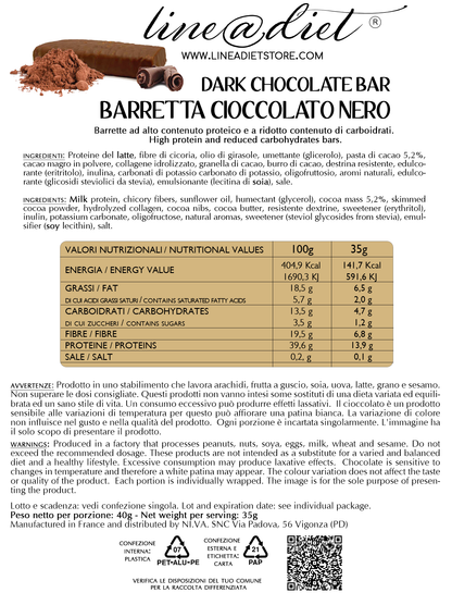 Barretta Proteica al Cioccolato Fondente (7 barrette)