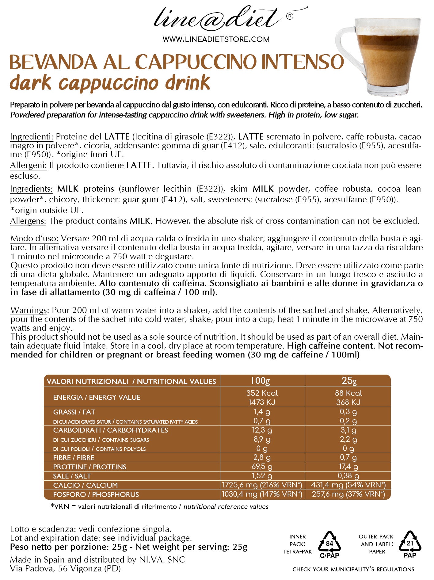 Bevanda al Cappuccino Intenso
