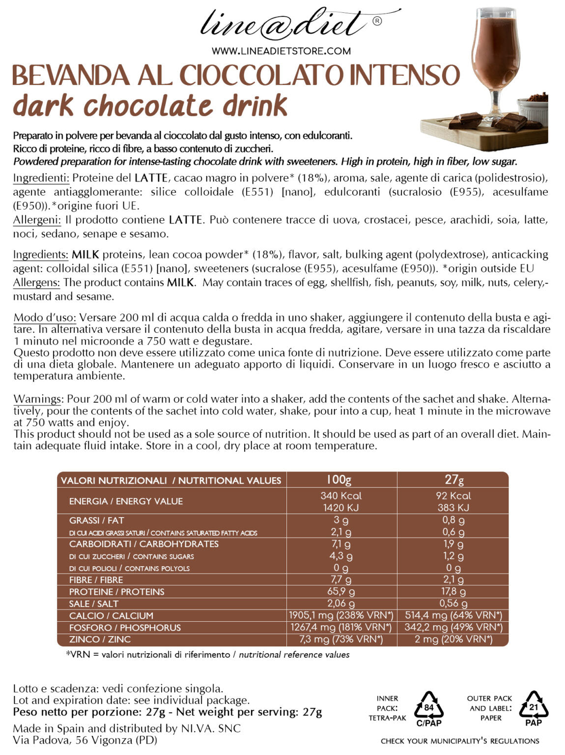 Bevanda al Cioccolato Intenso
