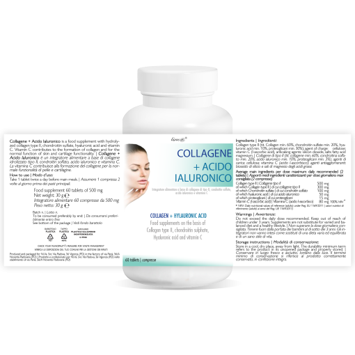 Collagene + Acido Ialuronico (60 compresse)