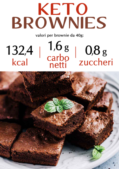 Keto Brownies Chocolate (5 brownies)