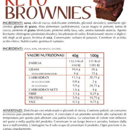 Keto Brownies Chocolate (5 brownies)