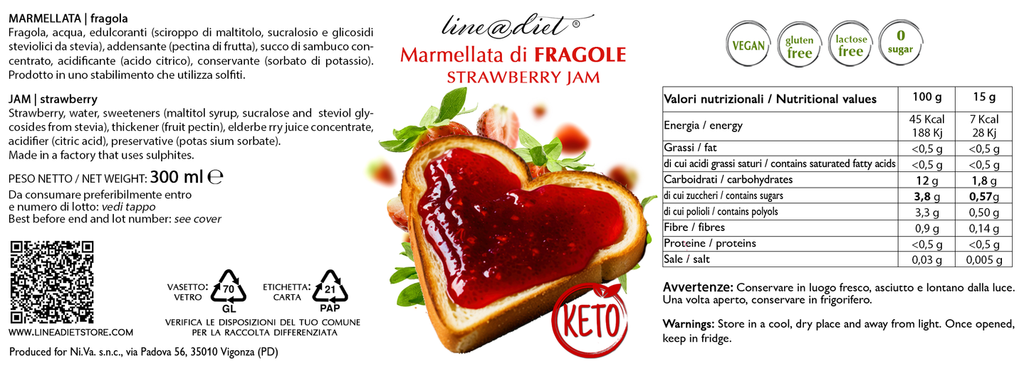KETO Marmellata di Fragole
