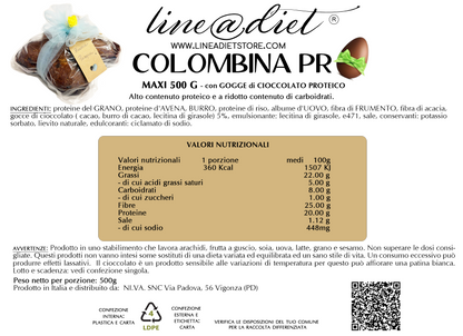 COLOMBA KETO Maxi con gocce di cioccolato 500g