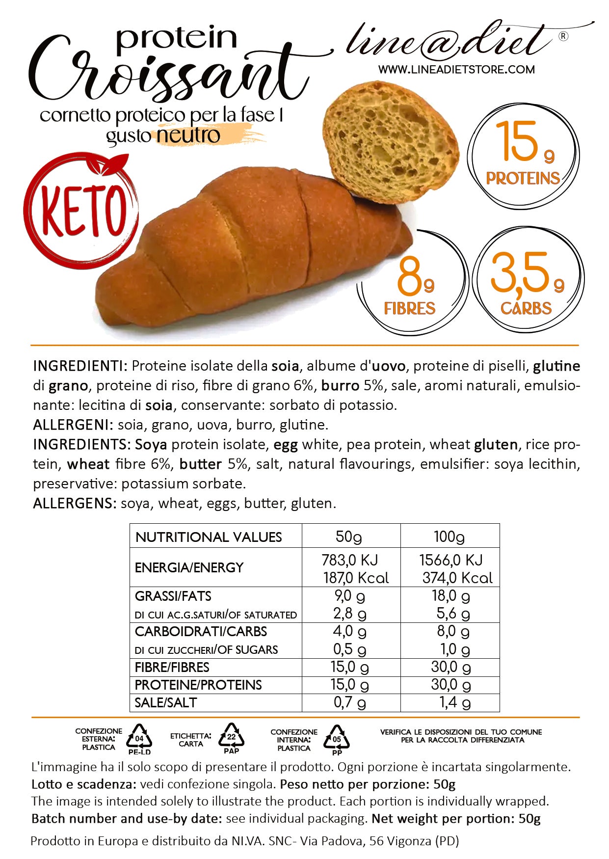 8 Brioche Keto gusto Neutro
