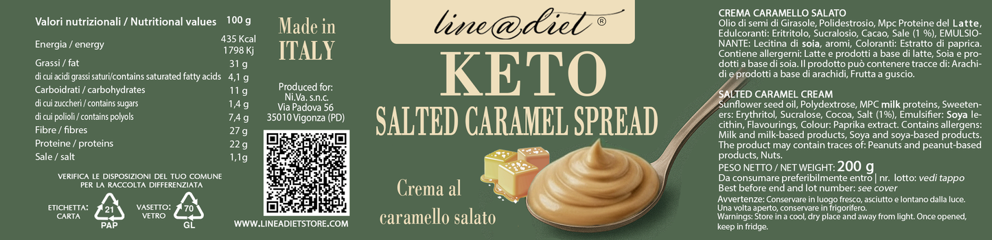 KETO Crema Spalmabile al Caramello Salato