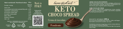 KETO Crema Spalmabile al Cioccolato Fondente