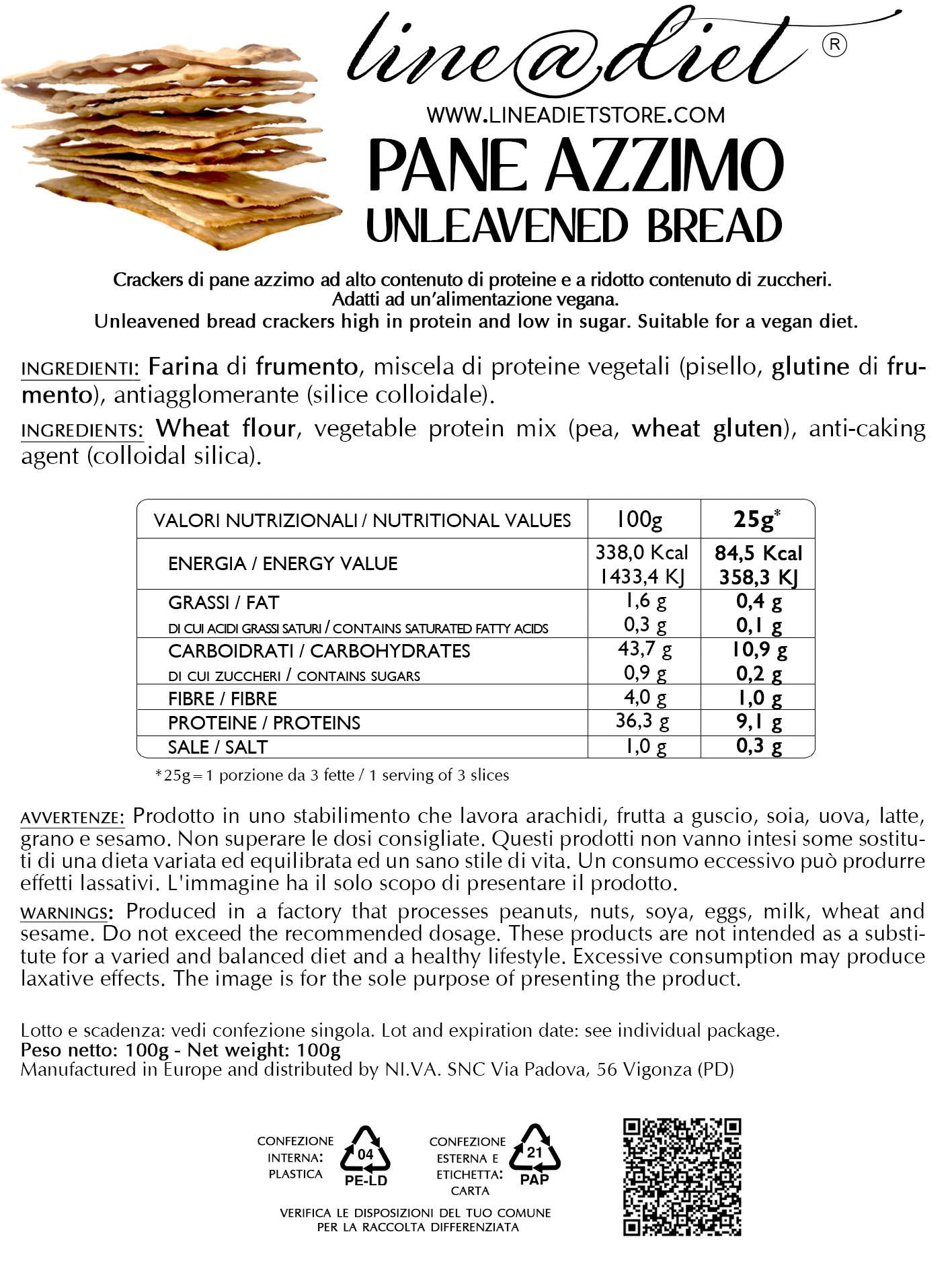 Pane Azzimo (1 confezione)