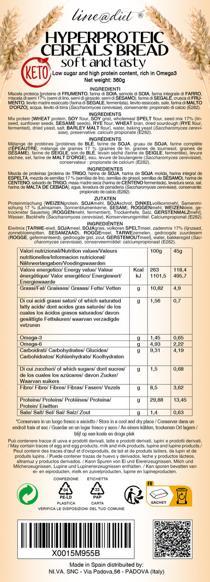 Pane Bauletto KETO 360g