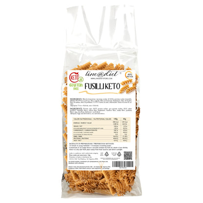 Fusilli Keto - senza glutine (7 porzioni)