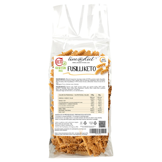 Fusilli Keto - senza glutine (7 porzioni)