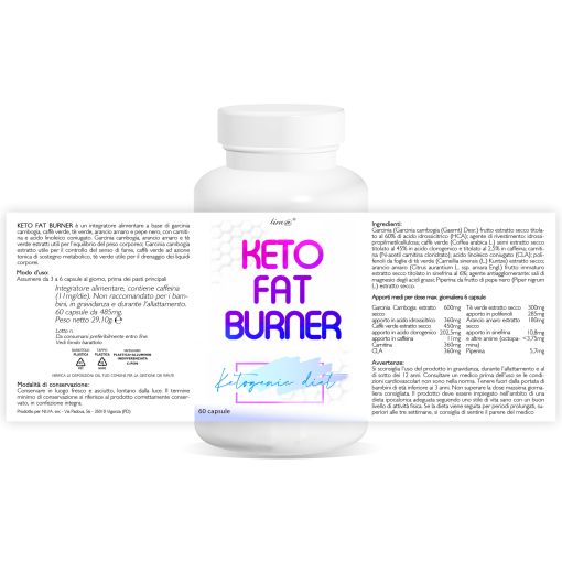 KETO FAT BURNER bruciagrassi (60 capsule)
