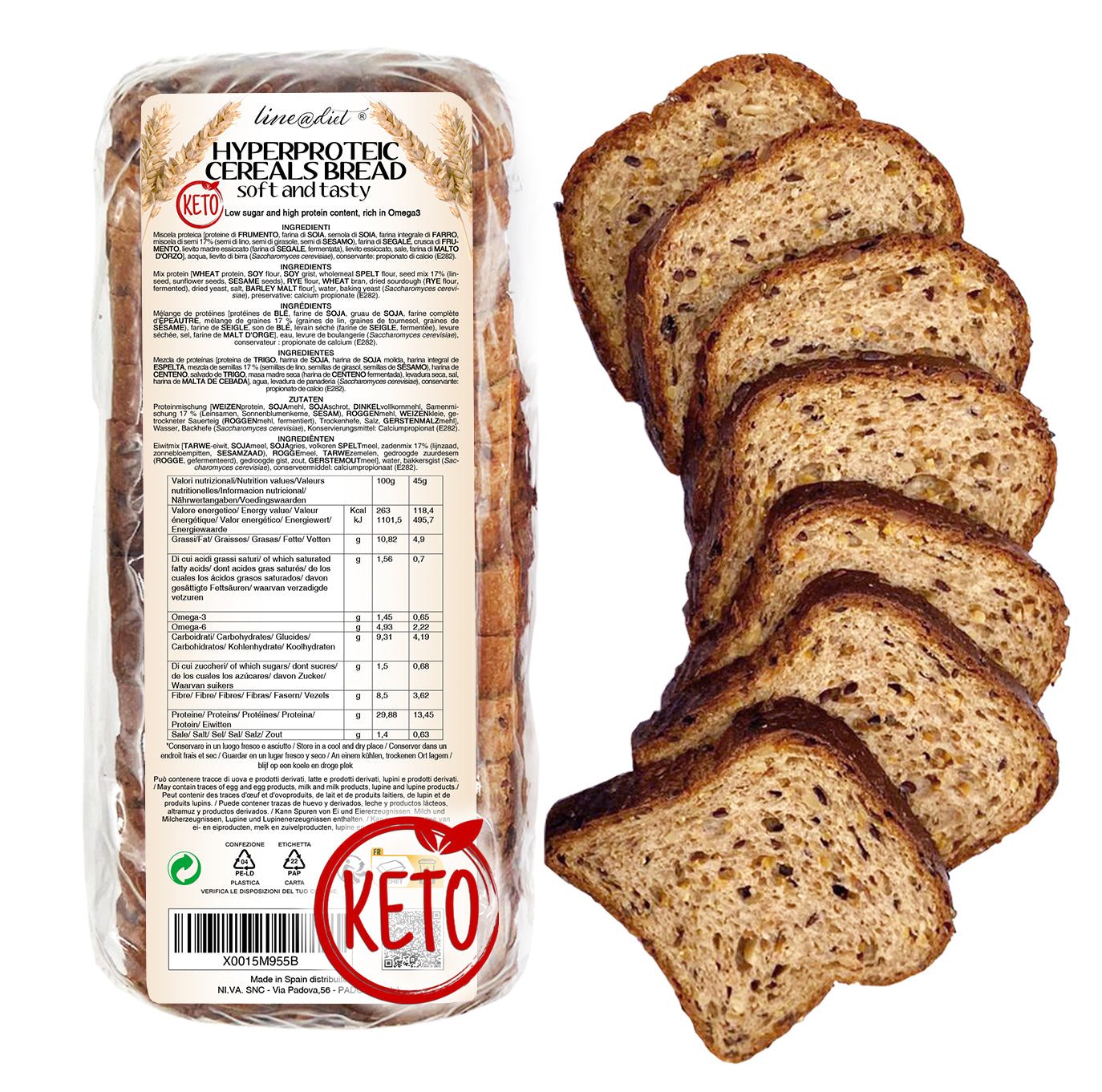 Pane Bauletto KETO 360g