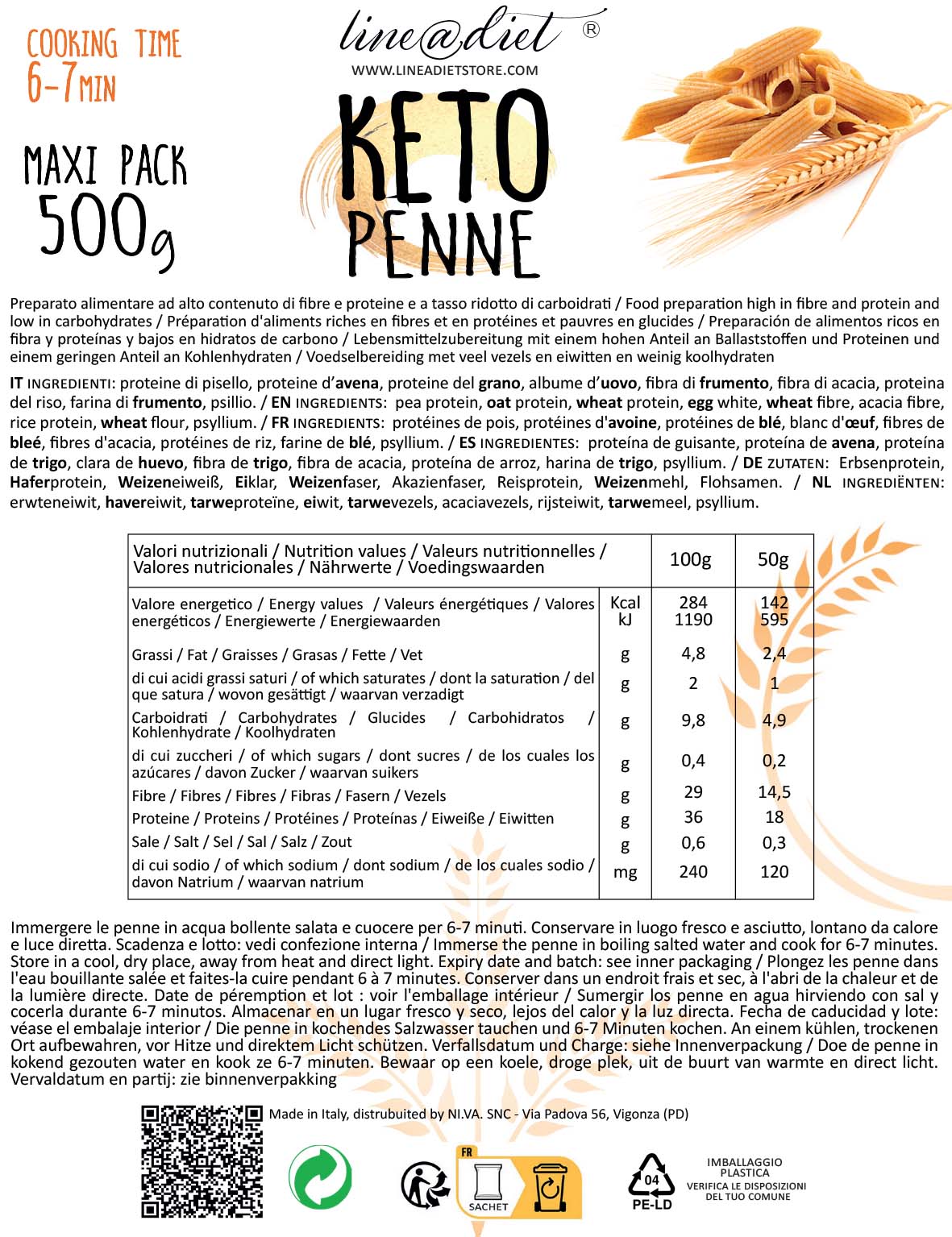 Pennette Keto 500g