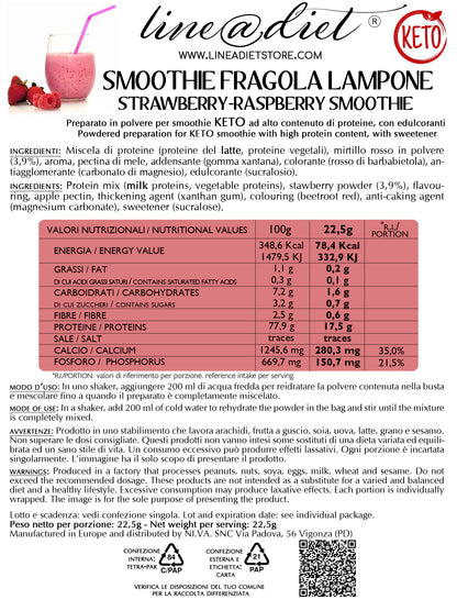 Smoothie alla Fragola e Lampone